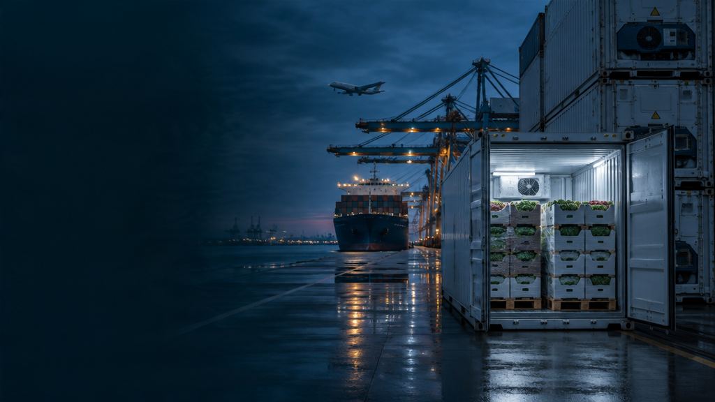 Container lạnh tại cảng biển